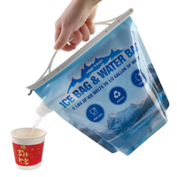 Pochette de camping portable d'extérieur grande taille sans BPA, refermable par fermeture éclair, capacités 2L 3L 5L 10L 15L, compatible jus