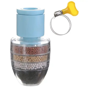 Purificateur d'eau de cuisine 6 couches de filtre à eau sain au carbone actif filtre à eau du robinet de pluie purificateur de robinet avec adaptateur - Product Image 6