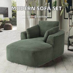Juego de Sofás Modulares Dareko, Sofá Seccional Moderno para <span class=keywords><strong>Apartamento</strong></span> y Sala de Estar, Muebles de Tela, Sofá de Espuma Comprimida - Product Image 3