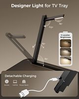 Klappbarer Beistell tisch Höhe & Neigung Verstellbar Robustes TV-Tablett Tische Multifunktions-TV-Tabletts zum Essen Arbeiten