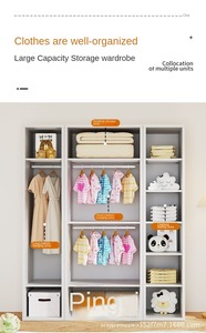 新设计衣柜卧室家具衣柜家居储物柜 - Product Image 5