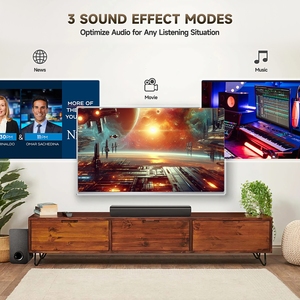 Đa Phương Tiện Nhà Theatre Hệ Thống Thiết Bị Âm Thanh 120W Có Dây Loa Siêu Trầm TV <span class=keywords><strong>Soundbar</strong></span> Với LED Hiển Thị AUX Điều Khiển Từ Xa Loa - Product Image 5