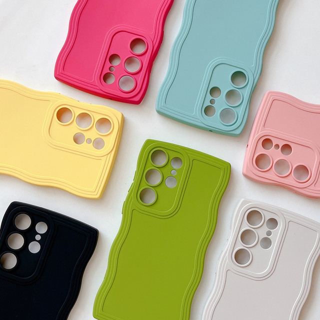 2026 New Trends Ultra Slim Shockproof Cover Anti-slip Wave Side Soft TPU Cell Phone Case for Samsung S26 S26 Plus S26 Ultra