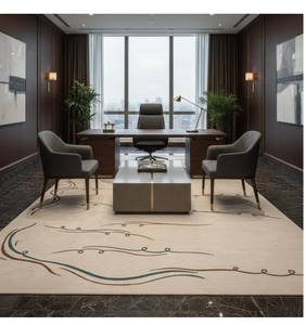 Premium Handcrafted Wool Area <b>Rug</b> with Contemporary Modern Abstract Design for Living Room Bedroom Dining <b>Space</b> and Stylish - Product Image 1