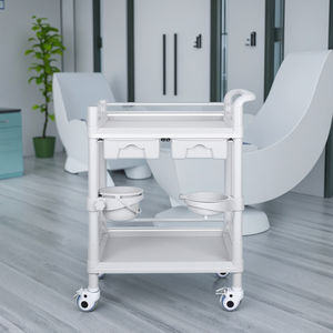 Chariot d'Anesthésie Multifonctionnel en Plastique ABS pour Hôpital, Chariot Médical d'Urgence pour Médicaments, Design Moderne, 4 Roulettes Individuelles - Product Image 6