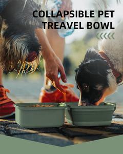 Mangkuk makanan hewan peliharaan dapat dilipat portabel untuk penggunaan dalam dan luar ruangan untuk hewan peliharaan kecil - Product Image 6