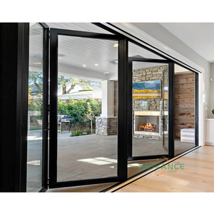 <span class=keywords><strong>Porte</strong></span> pliante extérieure en accordéon de véranda personnalisée <span class=keywords><strong>Porte</strong></span> coulissante en verre pour patio <span class=keywords><strong>Porte</strong></span> pliante en aluminium - Product Image 5
