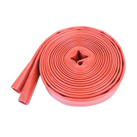 Tuyau d'incendie SLfire 15 bars 2 pouces 30 m en PVC rouge à double enveloppe, durable, flexible, haute pression pour équipement de lutte contre l'incendie
