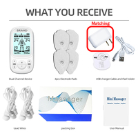 Nouveau modèle Mini Portable dix Machine thérapie de soulagement de la douleur stimulateur musculaire acupuncture dizaines unité masseur pour Massage corporel