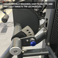 Machine à flexions de jambes couchées à charge par poulie, équipement d'entraînement de la force des ischio-jambiers avec rouleau réglable et support de cheville, équipement de gym commercial