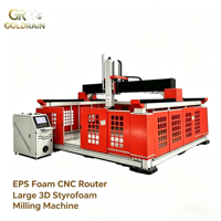 Grande fraiseuse CNC à 5 axes de grande portée pour la fabrication de moules 3D en mousse, en bois, pour coques de bateaux industriels et de voitures