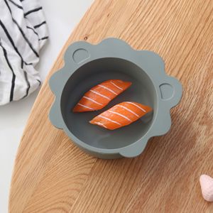 Cuenco suplementario de silicona de grado alimenticio para niños con bambú, nuevo traje de alimentación de León de dibujos animados para caja de alimentación de bebé empaquetada - Product Image 4