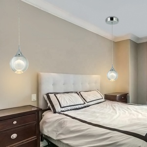 Crystal Globe Ball <strong>Hanging</strong> <strong>Light</strong> Dining Living Room Modern Chrome LED Crystal Pendant <strong>Light</strong> - Product Image 4