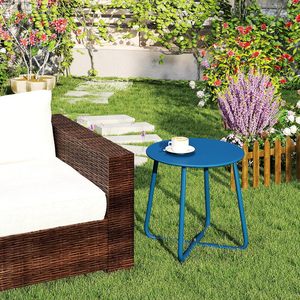 Nordique Simple ferronnerie petite Table basse ronde en métal Durable pour salle à manger en plein air ou <span class=keywords><strong>balcon</strong></span> pour mobilier d'extérieur - Product Image 3