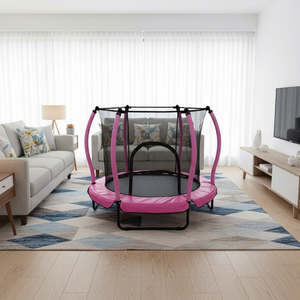 Trampolín Zoshine de 55'' de Alta Calidad para Niños, Uso Doméstico, Trampolín Infantil para Saltar en Interiores con Red de Seguridad - Product Image 2