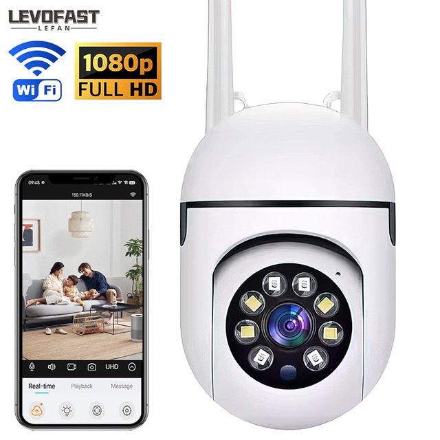 LEVOFAST Hot Selling Single Lens Network Camera WIFI CCTV with Two-Way Voice Function CMOS Sensor Camera for Indoor Usage