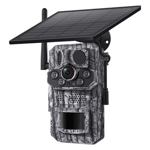 Cámara de Caza con Energía Solar 1296P 3MP, Visión Nocturna Infrarroja, Diseño de Camuflaje con Función de Alarma Móvil para Fauna Silvestre - Product Image 1