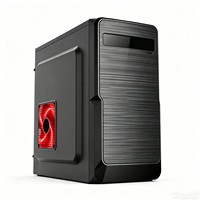 Boîtier PC ATX direct usine en acier SPCC 0,35 mm, 2 baies HDD, panneau avant USB, châssis tour de jeu pour ordinateur de bureau, boîtier DIY, accessoires informatiques