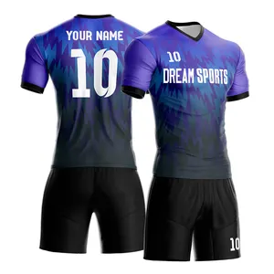 Impresión Digital de EE. UU. De adultos jóvenes bordado fútbol camisa fabricante fútbol jersey