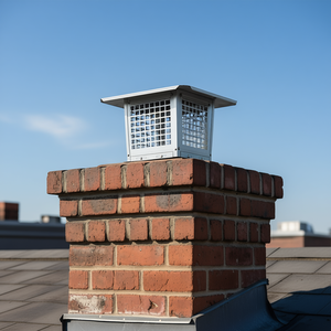 Tapa de chimenea de 9 x 9 pulgadas, cubierta de malla de acero inoxidable 304 para conducto de humos, accesorio para chimenea, diseño industrial, independiente - Product Image 2