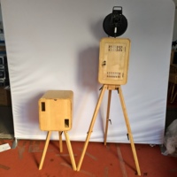 Harga Grosir Photo Booth Kayu Retro Multifungsi Portabel dengan Tripod yang Dapat Disesuaikan dan Printer Instan