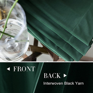 DaiRui Wholesale Velvet Blackout <strong>Curtains</strong> High Density Thermal Insulated Drapes for Custom Size Heavyweight Window Treatments - Product Image 5