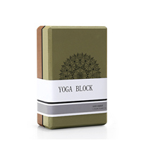 Bloc de yoga en EVA écologique haute densité, 22,5x15x7,5cm, 420g, avec logo personnalisé, couleurs variées, antidérapant, pour Pilates adulte