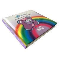 Cubierta rígida acolchada de tamaño cuadrado personalizado impresión de libros de tablero de cuentos para niños