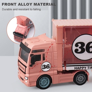 Dernier camion en alliage Jouet camion conteneur à roue libre Jouets avec inertie Voiture de <span class=keywords><strong>course</strong></span> en alliage pour enfant garçon - Product Image 4