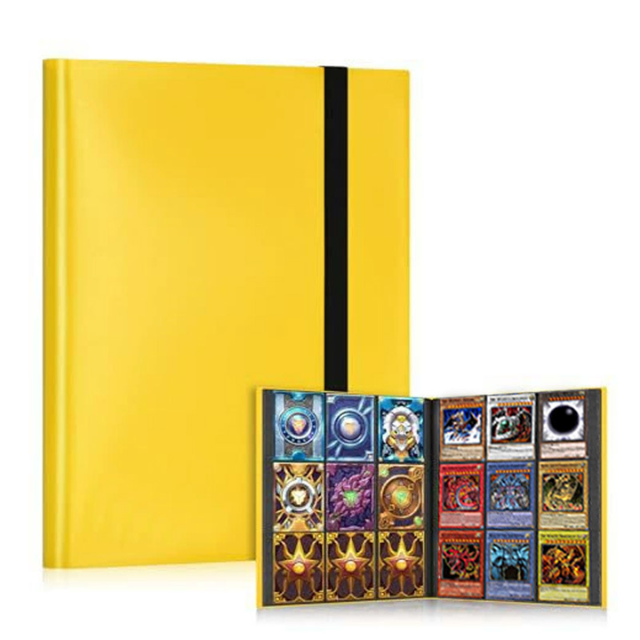 Jaune 9 poches (20 pages intérieures, 360 emplacements pour cartes)