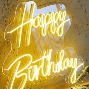 Conception gratuite, livraison rapide, enseigne au néon en acrylique personnalisée avec éclairage <span class=keywords><strong>LED</strong></span>, sans MOQ, dropshipping pour la décoration de chambre, fête d'anniversaire, maison, mariage - Product Image 1