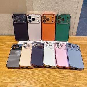 เคสโทรศัพท์มือถือเคลือบไฟฟ้าคุณภาพพรีเมียม พร้อมฟิล์มป้องกันเลนส์ สำหรับ <span class=keywords><strong>iPhone</strong></span> 17 16 15 14 <span class=keywords><strong>13</strong></span> 12 11 <span class=keywords><strong>Pro</strong></span> - Product Image 1