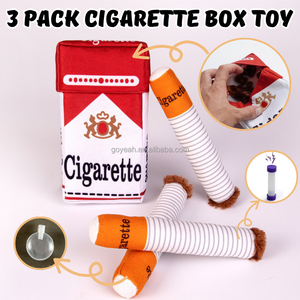 Divertidos 3 Paquetes <span class=keywords><strong>de</strong></span> Juguetes para Perros con Forma <span class=keywords><strong>de</strong></span> Caja <span class=keywords><strong>de</strong></span> Cigarrillos, Juguete Chirriante para Esconder Golosinas, Juguete para Esconder y Buscar - Product Image 2
