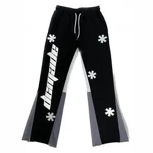 Pt905 thời trang dạo phố Mens Quần Jogger Sweatpants tùy chỉnh 3D Puff in xếp chồng lên nhau bùng Sweatpants người đàn ông