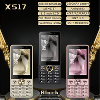 Smartphone à clavier tactile 4G LTE de 3,5 pouces, Android 8.1, 2 Go de RAM, 16 Go de ROM, double SIM, point d'accès Wi-Fi, téléphone de secours fin