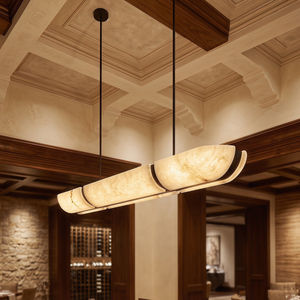Lámparas de Cobre y Alabastro, Lámparas LED de 3000K, para la Área de Recepción en la Recepción del Restaurante Wine Villa - Product Image 3