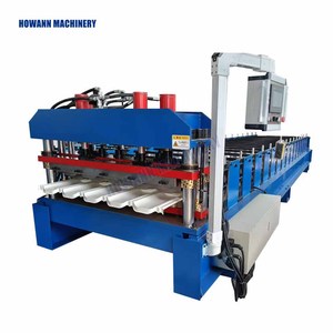 Fully Automatic PLC Glazed Tile Roll Forming Machine with Servo Shearing - High Precision Roofing Sheet Making Equipment - Product Image 1
