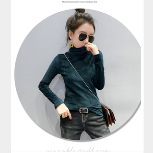 Moda autunno <span class=keywords><strong>donna</strong></span> dolcevita caldo inverno Cashmere T-shirt Slim Casual a maniche lunghe T-shirt da <span class=keywords><strong>donna</strong></span> top spessi - Product Image 6