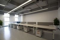 Table électrique de travail assis-debout de bonne qualité pour 4 personnes, mobilier de poste de travail, postes de travail modulaires