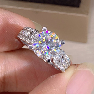 Anello da donna con cristalli di zircone a quattro punte, classico, per fidanzamento, matrimonio, gioielli quotidiani, regalo - Product Image 6