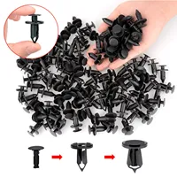 100 pièces de clips de pare-chocs de 8 mm, rivets de fixation en plastique pour voiture, attaches de pare-chocs