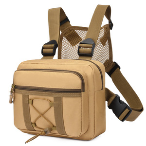 Herren Casual Sports Camouflage Rucksack Aufbewahrung tasche Mode Outdoor Tactical Chest <span class=keywords><strong>Vest</strong></span> Wasserdicht Direct Factory Sales - Product Image 1