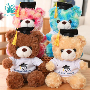 Oso de peluche barato al por mayor con sombrero y <span class=keywords><strong>diploma</strong></span> PP algodón relleno graduación recuerdo para estudiantes - Product Image 5
