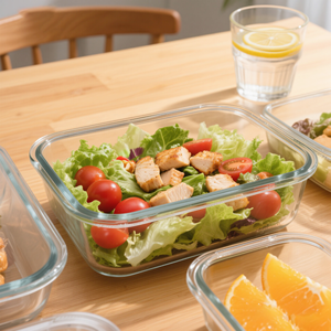 Set di 5, 10 Contenitori in Vetro per Alimenti, Contenitori in Vetro per Preparazione Pasti con Coperchi Ermetici, Adatti per Microonde e Congelatore - Product Image 4