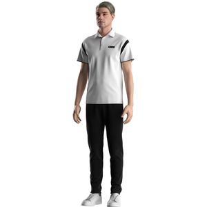 Polo élégant pour homme, blanc, léger et respirant, avec design anti-plis pour un confort ultime - Product Image 6
