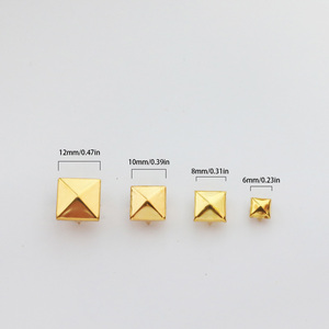 Vuông Kim Tự Tháp Claw <span class=keywords><strong>4</strong></span> Claw Brass Trang Trí Hạt May Mặc Đinh Tán Cho Da Gai Trên Quần Áo/Giày/Túi Chất Lượng Cao Cấp - Product Image 6