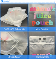 Sachets de thé au lait en plastique stratifié avec fermeture à glissière, noir, personnalisé, pochette avec Logo