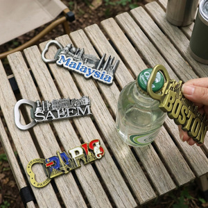 Décapsuleur magnétique 3D en métal, motif monument urbain <span class=keywords><strong>vintage</strong></span>, aimant de réfrigérateur en alliage de zinc, souvenir de voyage pour collection de cadeaux touristiques - Product Image 1