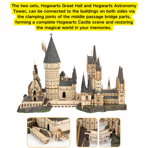 Ensemble <span class=keywords><strong>de</strong></span> construction du château <span class=keywords><strong>de</strong></span> <span class=keywords><strong>Poudlard</strong></span> magique, puzzle 3D éducatif, blocs <span class=keywords><strong>de</strong></span> construction en bois Harry Potter, modè<span class=keywords><strong>les</strong></span> <span class=keywords><strong>de</strong></span> bâtiments, jouets, cadeaux pour enfants - Product Image 4