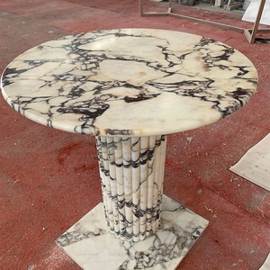 Ý cao cấp đá cẩm thạch Bàn cà phê đồ nội thất nhỏ vòng calacatta Viola đá cẩm thạch bàn ăn - Product Image 6